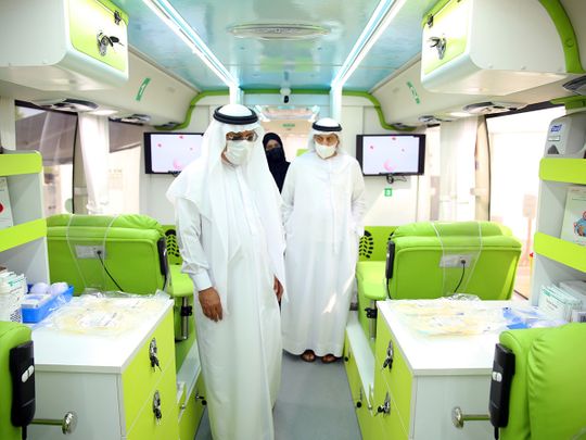 Dubai Health Authority launches smart bus for blood donation