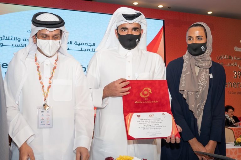 بعد الفوز بحق الاستضافة وفي مؤتمر صحفي .. جاسم البوعينين : الإنجاز نتيجة ما بنته الرياضة القطرية في…