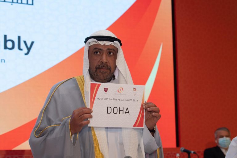 الشيخ أحمد الفهد الصباح رئيس المجلس الأولمبي الآسيوي يؤكد من مسقط : ”الخليج واحد“ ..والكل فائز