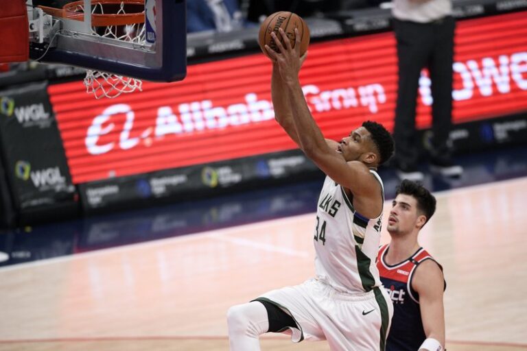 Giannis triple-double fuels Bucks, Harden powers Nets
