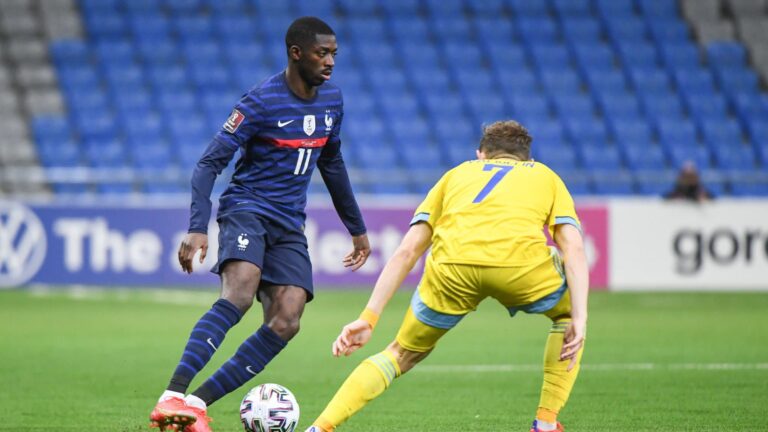 Dembele scores, Mbappe misses penalty as France beat Kazakhstan
