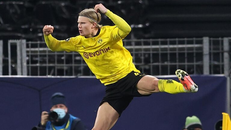 Haaland double fires Dortmund into Champions League quarter-finals