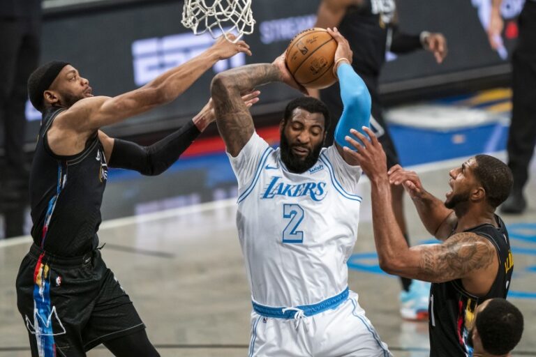 Irving ejected as depleted Lakers surprise Nets, Jazz hit 40 wins