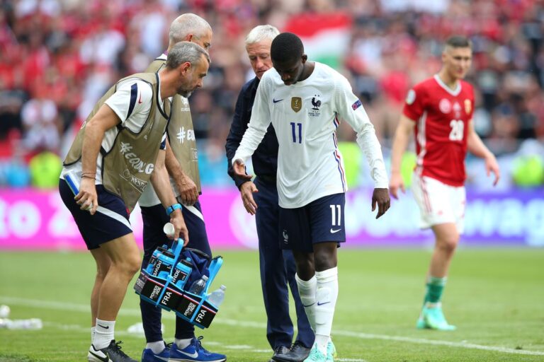 France lose injured Dembele for the rest of Euro 2020
