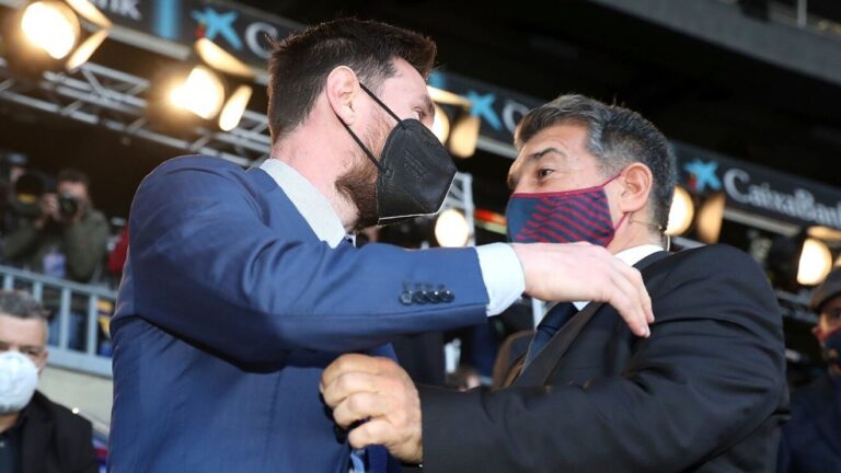 Messi negotiations ‘going well’, says Barcelona president