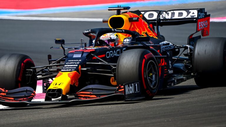 Verstappen tops third practice in France