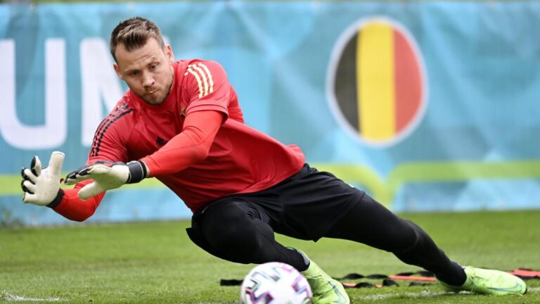 Mignolet to miss remainder of Euro for injury-hit Belgium