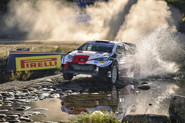 Tanak hits rock allowing Ogier take Rally of Italy lead