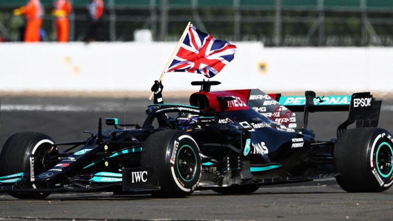 Hamilton wins ‘hollow’ eighth British Grand Prix after Verstappen collision