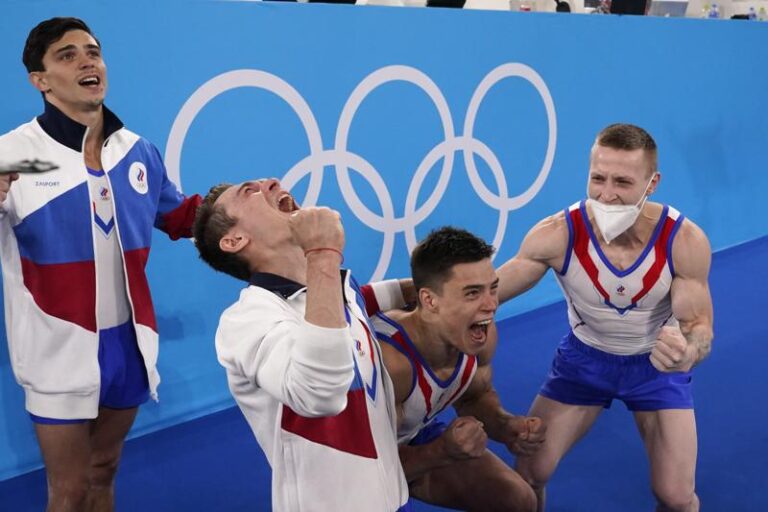 Russian men win rare Olympic artistic gymnastics team gold
