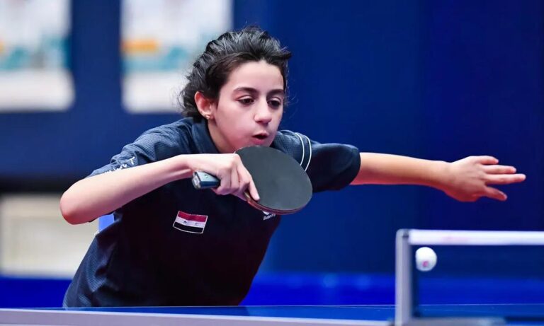 Syria’s table tennis tween navigates ‘tough’ road to Olympics