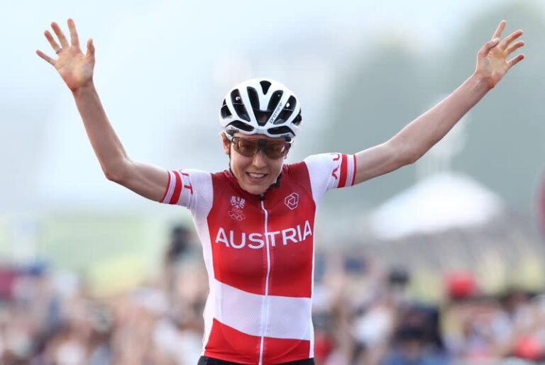 Austrian Kiesenhofer trumps Dutch for Olympic road race gold