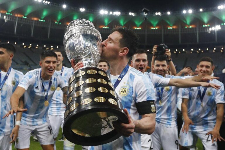 Messi dedicates Copa title to family, country and Maradona