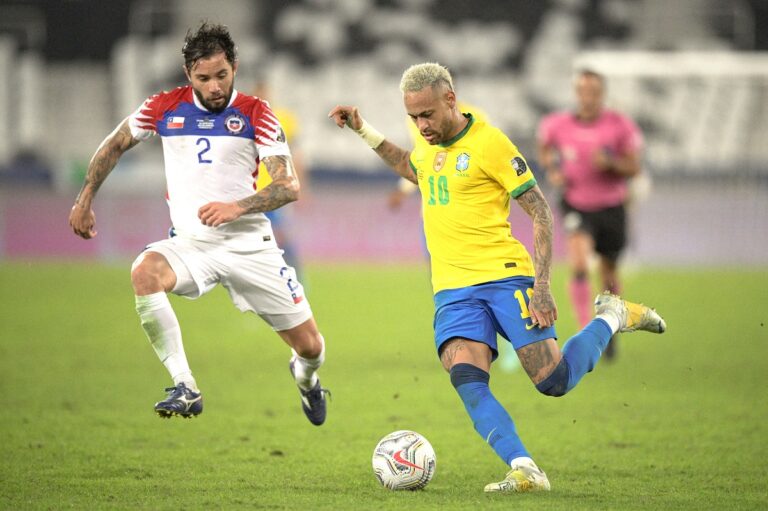 Ten-man Brazil edge Chile 1-0 to set Copa America semi-final with Peru