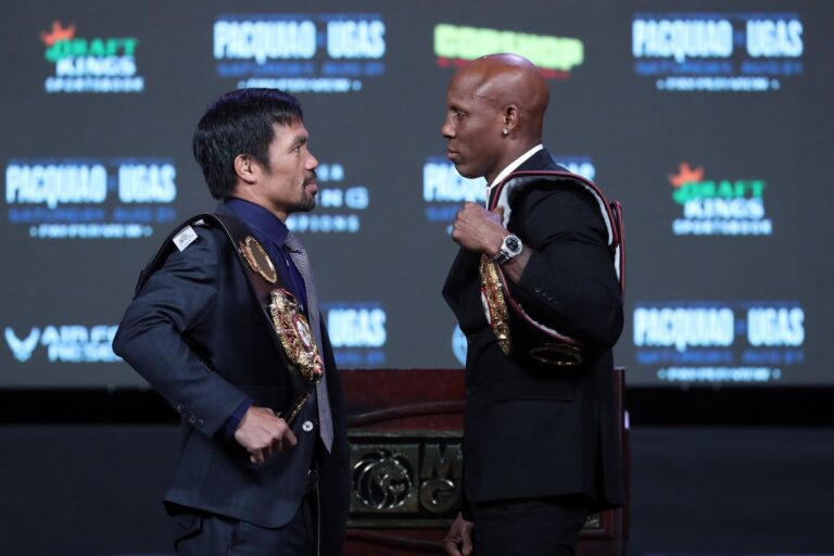 Pacquiao makes weight for welterweight title fight