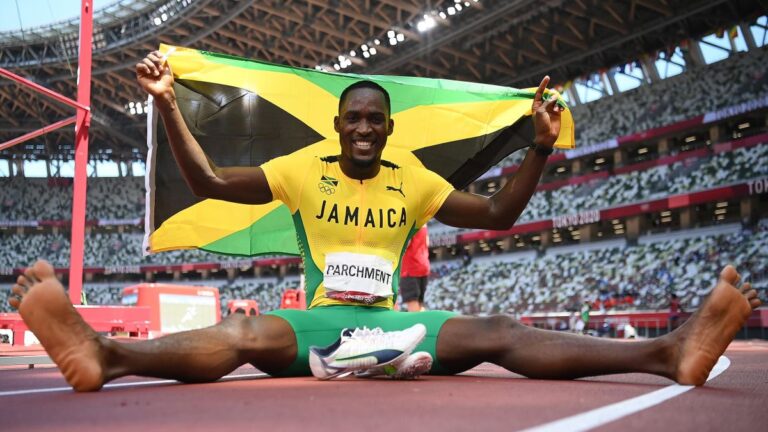 Parchment outguns Holloway to win men’s Olympic 110m hurdles gold