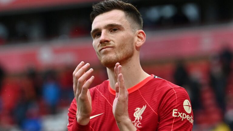 Liverpool’s Robertson suffers ankle ligament damage