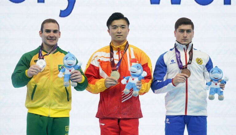China’s Liu wins gymnastics rings gold at Olympics