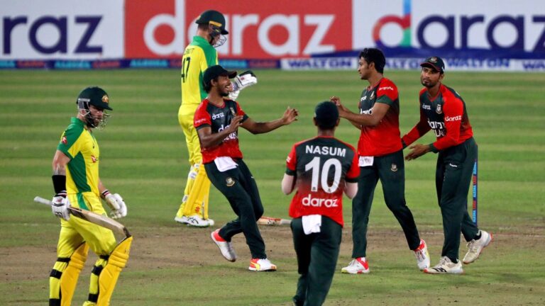 Shakib stars as Bangladesh skittle out Australia for 62 in T20 series triumph