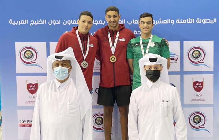 حصاد سباحينا من الميداليات يتواصل في ثاني أيام البطولة الخليجية