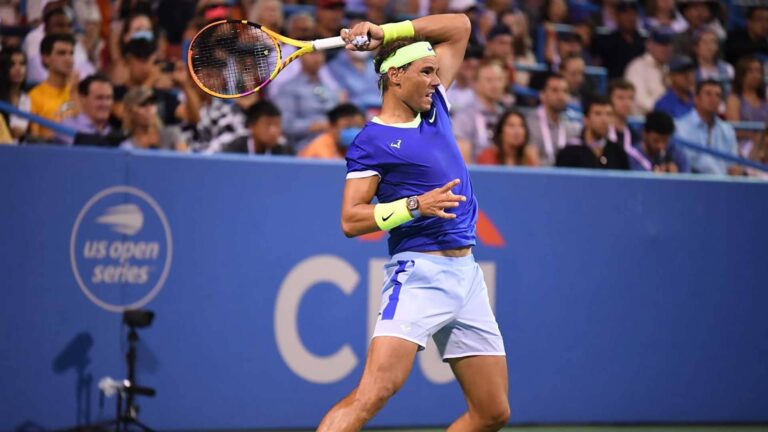 Nadal battles to victory in return from two-month layoff