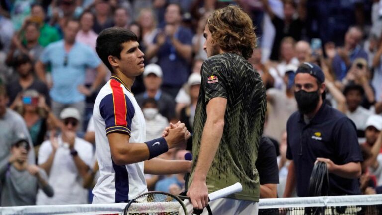 Aggressive Alcaraz delivers dream shocker over Tsitsipas