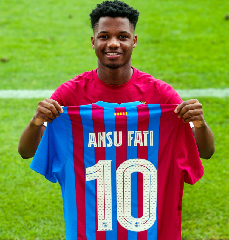 Teenager Fati inherits Messi’s No.10 shirt at Barcelona