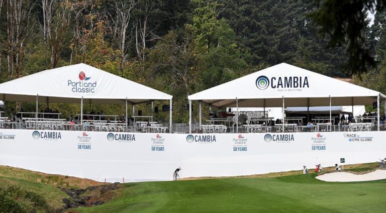 Overnight rain washes out play at LPGA Portland Classic