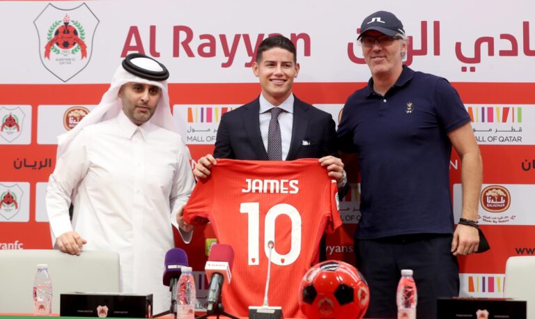 الريان يقدم خاميس رودريغيز باحتفالية جماهيرية عالمية في الملعب المونديالي