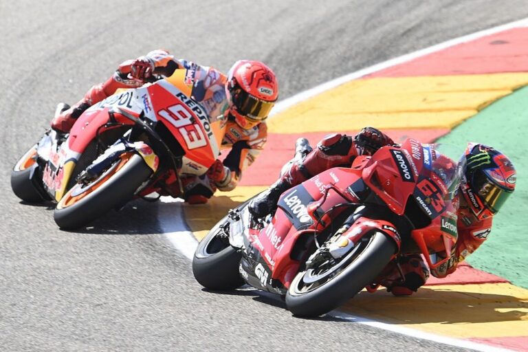 Ducati’s Bagnaia masters Marquez to open MotoGP account