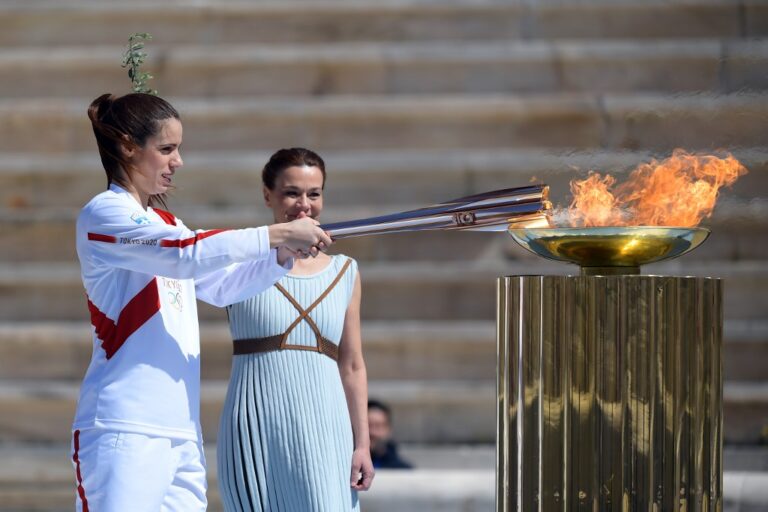 Olympic flame lighting in Greece without spectators again