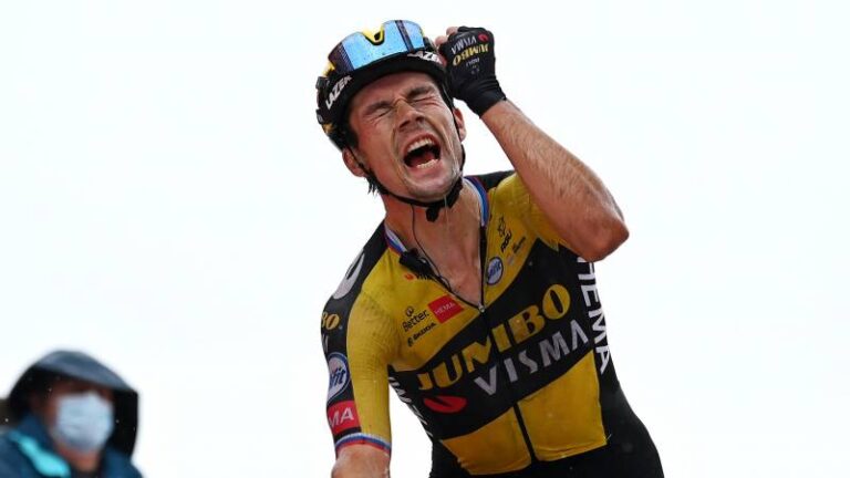 Roglic dominates in mountains to take Vuelta lead
