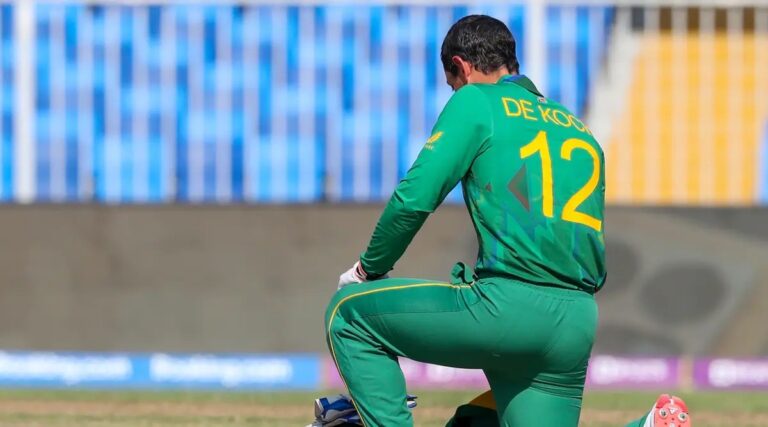 South Africa’s De Kock takes knee before T20 World Cup game with Sri Lanka