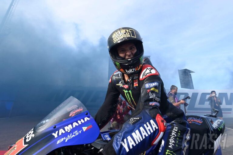 Quartararo wins first MotoGP title after Bagnaia crashes out