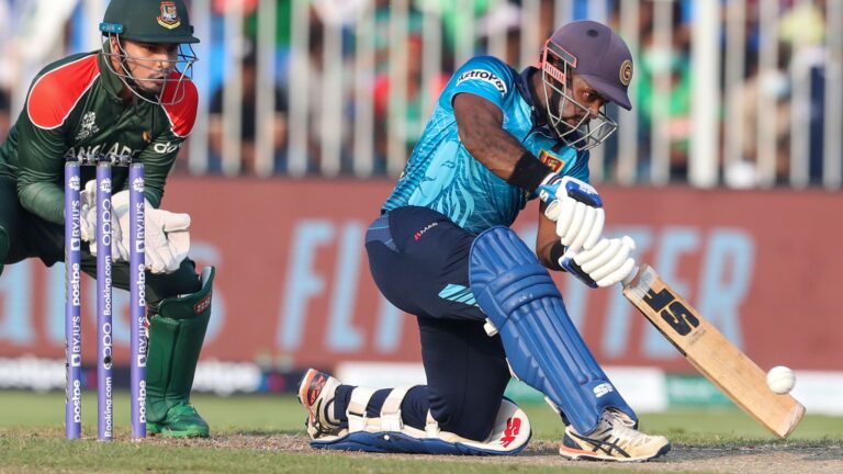 Asalanka, birthday boy Rajapaksa star as Sri Lanka hammer home title hopes