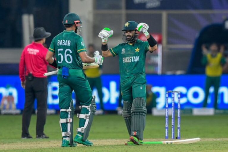 Babar, Rizwan star as Pakistan break India jinx with 10-wicket rout