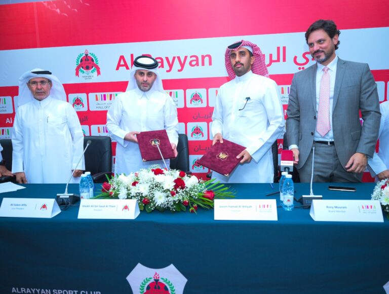 الريان يوقع اتفاقية شراكة مع قطر مول كراعٍ رسمي للنادي الموسم الحالي