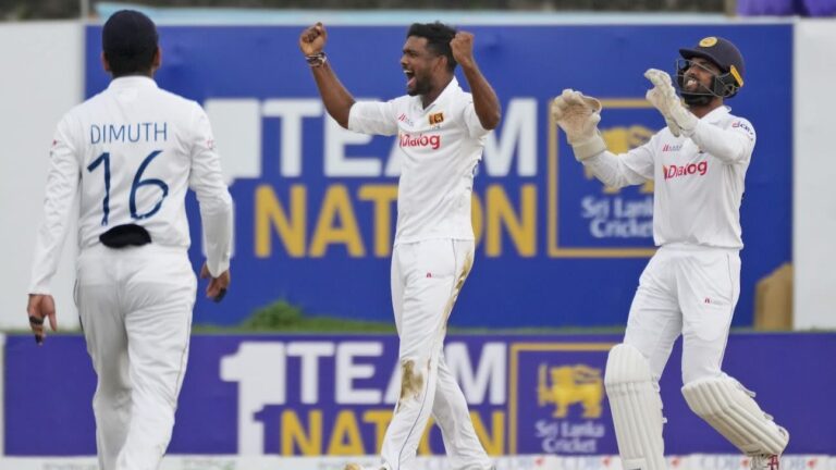 West Indies hang on to reach lunch at 125-7 against Sri Lanka