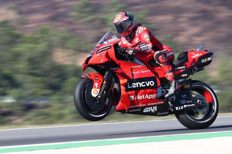 Bagnaia wins Algarve MotoGP after champion Quartararo falls