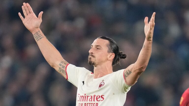 Ibrahimovic ‘old age’ free-kick keeps 10-man Milan in touch with Napoli
