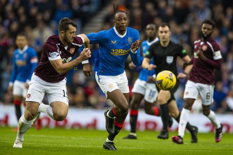 Rangers see off Hearts to stay clear of Celtic