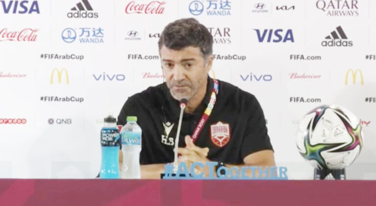 مدرب البحرين: نلعب من أجل تحقيق الفوز دون النظر لنتيجة المباراة الأخرى