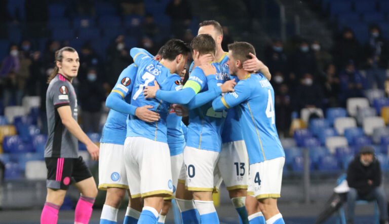 Napoli win thriller to knock Leicester out of Europa League