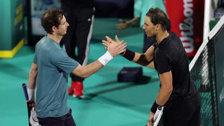 Nadal loses to Murray but both are pleased