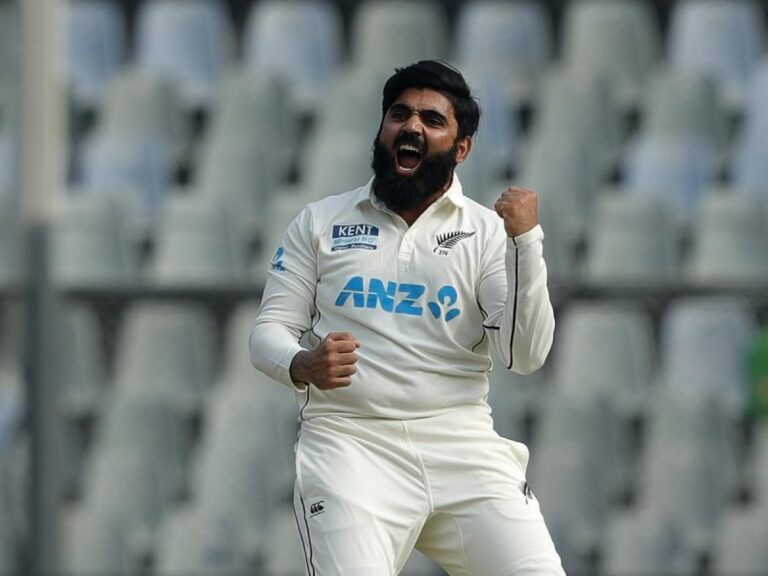 New Zealand collapse after Ajaz’s record 10-for