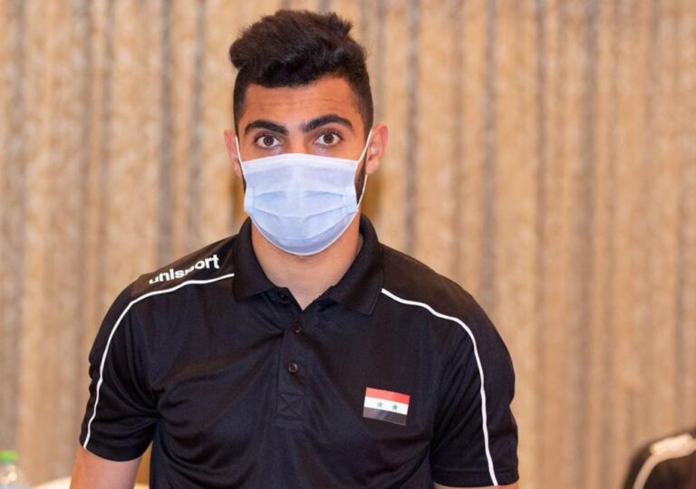 محمود البحر لاعب المنتخب السوري : أهدرنا فرص الفوز ونعتذر للجماهير