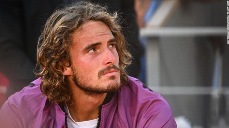 Tsitsipas struggles with elbow injury at ATP Cup