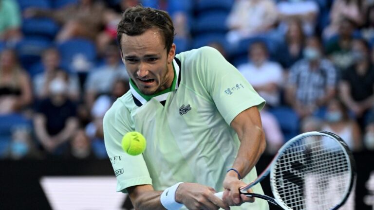 Australian Open: Daniil Medvedev and Stefanos Tsitsipas reach fourth round