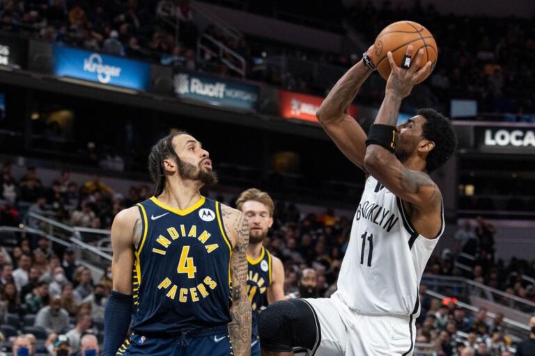 Nets rally to beat Pacers in Irving’s NBA season debut, Mavs stun Warriors