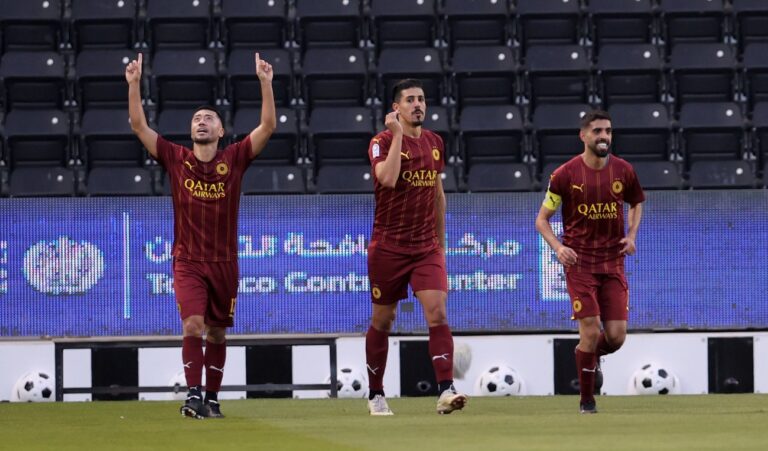 الزعيم بعشرة لاعبين يواصل خطاه بثقة ويتفوق على الغرافة بخماسية